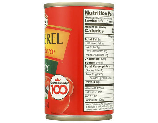 Classic Mackerel in Tomato Sauce 5.5oz Grace image 6