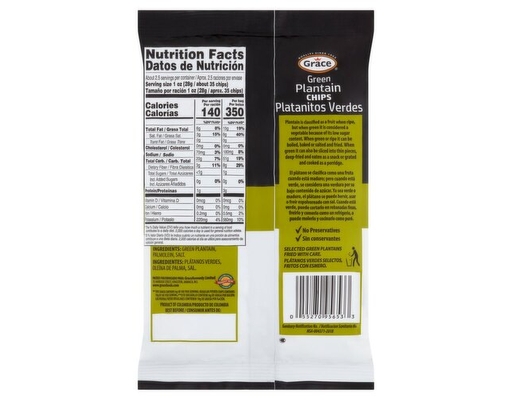 Green Plantain Chips 71g, 12 pack Grace image 2
