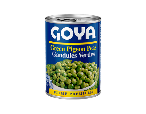 Green Pigeon Peas 15.5 oz, 8 pack Goya image 0