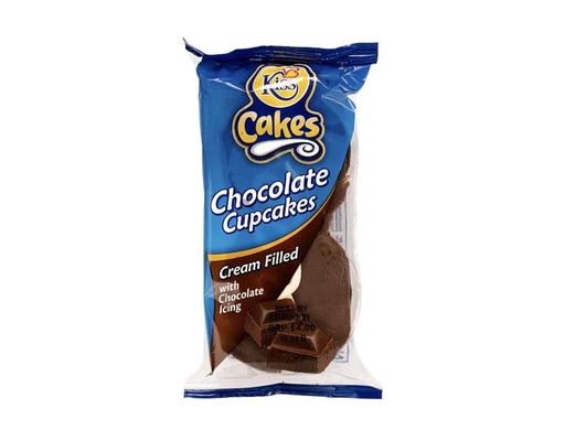 Chocolate Iced Double Cupcakes 60 g Kiss Cakes image 0