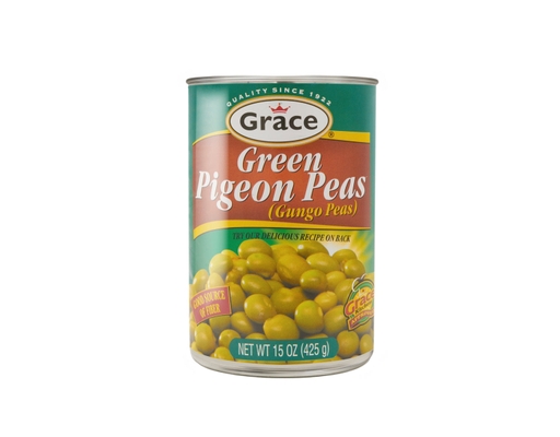 Green Pigeon Peas 15oz, 6 pack Grace image 0