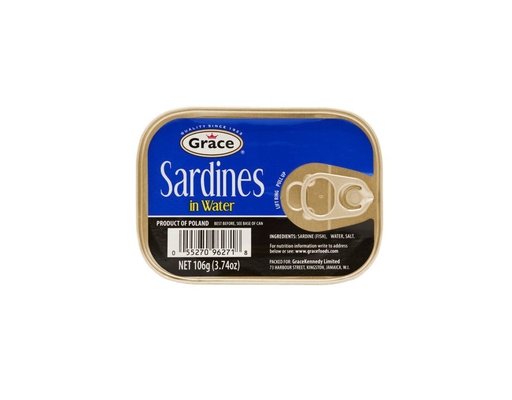 Sardines In Water 106g, 12 pack Grace image 0