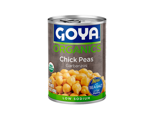 Organic Chick Peas 15.5 oz, 6 pack Goya image 0