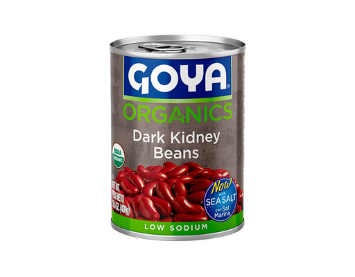 Organic Dark Kidney Beans 15.5 oz, 6 pack Goya image 0