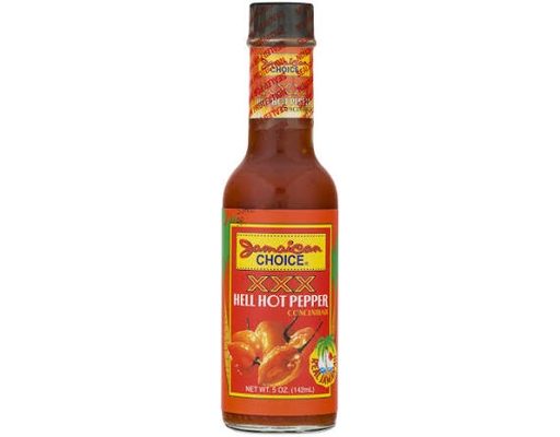 Hell Hot Pepper Sauce 5 oz Jamaican Choice image 0