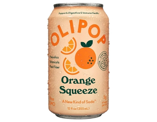 Prebiotic Soda Orange Squeeze 12 fl oz, 12 pack Olipop image 0