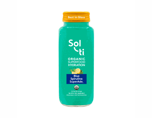 Blue Spirulina SuperAde 14.9oz, 6 pack Sol-ti image 0