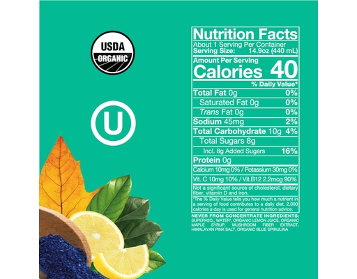 Blue Spirulina SuperAde 14.9oz, 6 pack Sol-ti image 2