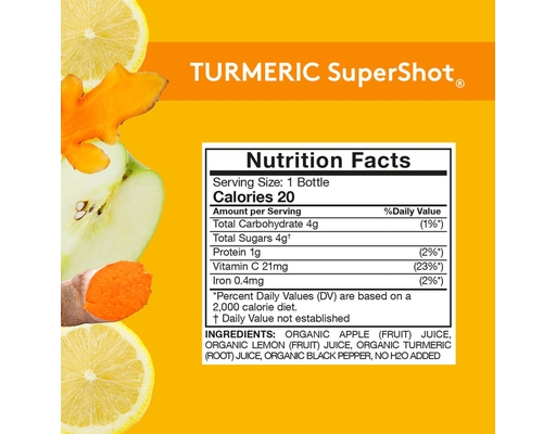 Turmeric Supershot 2.1 fl oz, 12 pack Sol-ti image 2