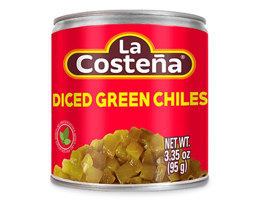 Diced Green Chiles 95g, 12 pack La Costeña image 0