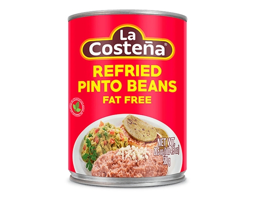 Refried Pinto Beans Fat Free 580g, 6 pack La Costeña image 0