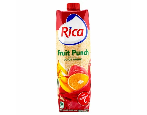 Fruit Punch 20% Juice 33.8 fl.oz Rica image 0