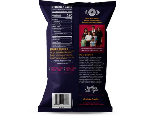 Kettle Cooked Potato Chips, Chipotle 158g Siete image 1