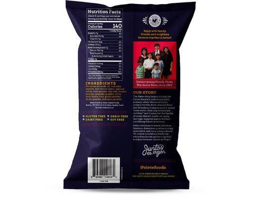 Kettle Cooked Potato Chips, Fuego 158g Siete image 1