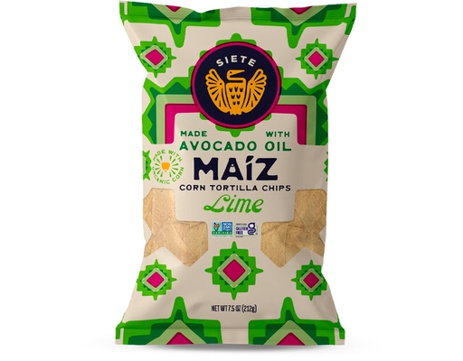 Maíz Corn Tortilla Chips, Lime 212g Siete image 0
