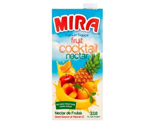 Premium Tropical Fruit Cocktail Nectar 33.8 fl.oz Mira image 0