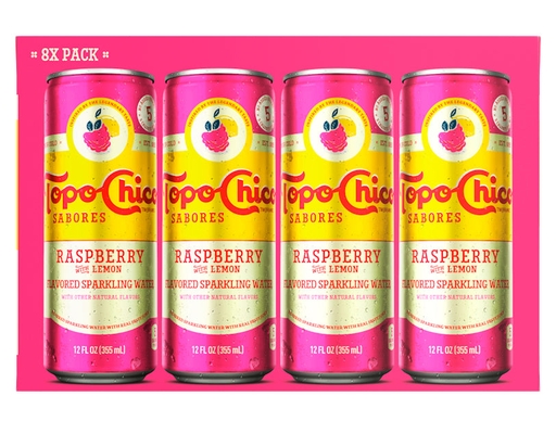 Sabores Raspberry with Lemon, 8 pack Topo Chico image 0