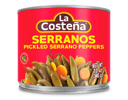 Serrano Pepper 340g, 6 pack La Costeña image 0