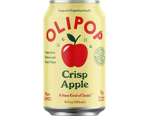 Prebiotic Soda Crisp Apple 12 fl oz, 12 pack Olipop image 0