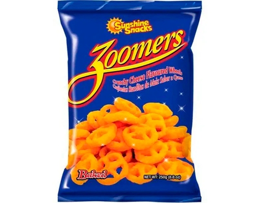 Zoomers - Crunchy Cheese Flavored Wheels 8.8 oz, 48 ct Sunshine Snacks image 0