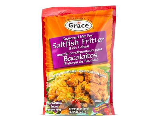 Saltfish Fritter Mix 10oz Grace image 0