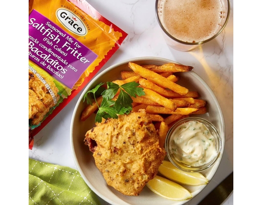 Saltfish Fritter Mix 10oz Grace image 1