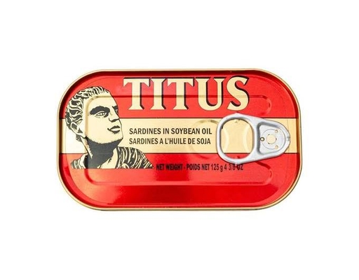 Sardines in Soybean Oil, 12 ct Titus image 0