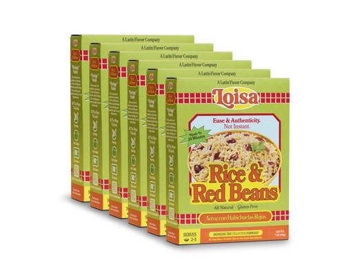 Rice and Red Beans 7 oz, 6 pack Loisa image 0