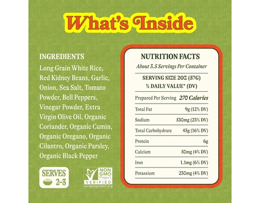 Rice and Red Beans 7 oz, 6 pack Loisa image 1