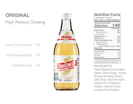 Original 12 fl oz , 24/case Ginseng Up image 1