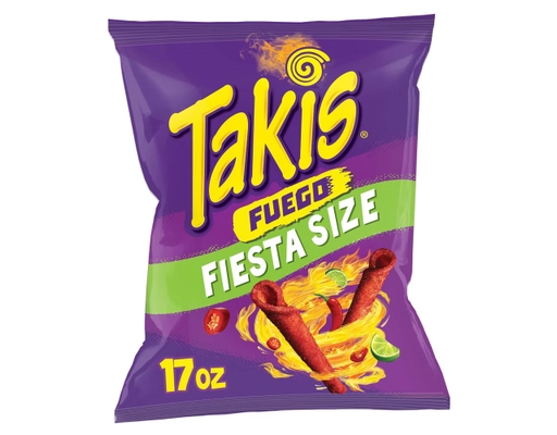 Takis Fuego Tortilla Chips Fiesta Size Bag 17 oz Barcel image 0