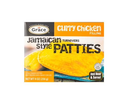 Curry Chicken Patty 9 oz, 2 ct Grace image 0