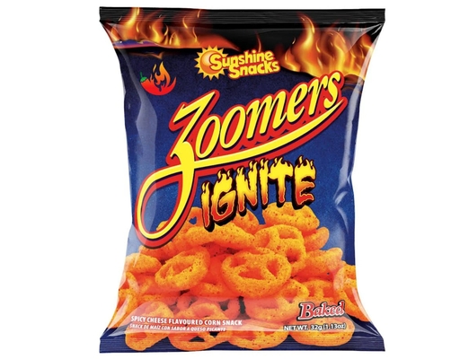 Zoomers Ignite - Spicy Cheese Flavored Wheels 8.8 oz Sunshine Snacks image 0