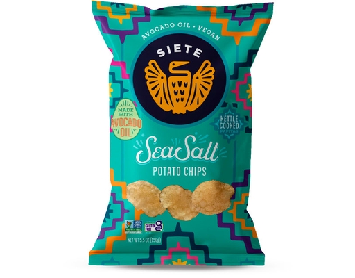 Kettle Cooked Potato Chips, Sea Salt Siete image 0