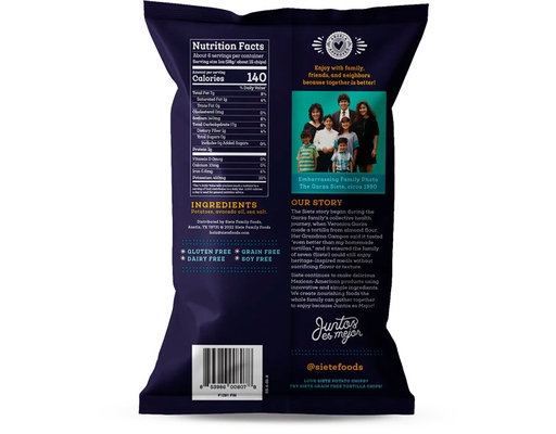 Kettle Cooked Potato Chips, Sea Salt Siete image 1