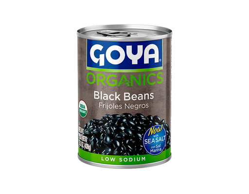 Organic Black Beans 15.5 oz Goya image 0