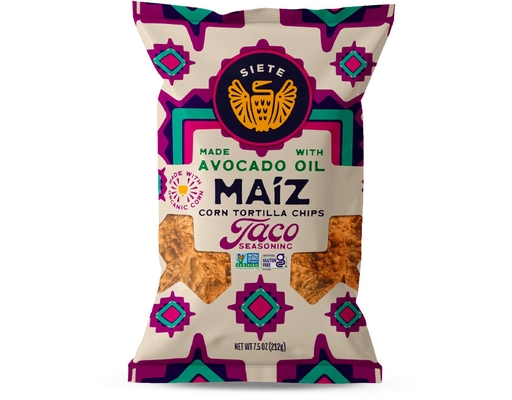 Maíz Corn Tortilla Chips, Taco Seasoning Siete image 0