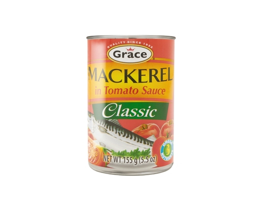 Classic Mackerel in Tomato Sauce 5.5oz Grace image 0