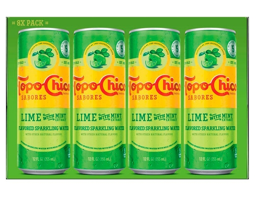 Sabores Lime with Mint Extract, 8 pack Topo Chico image 0