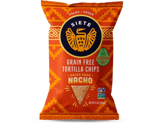 Grain Free Tortilla Chips, Nacho Siete image 0