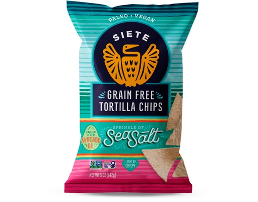 Grain Free Tortilla Chips, Sea Salt Siete image 0