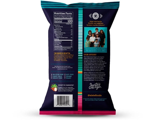 Grain Free Tortilla Chips, Sea Salt Siete image 1
