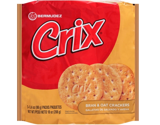 Crix Bran & Oat Crackers 10.16g, 4 pack Bermudez image 0