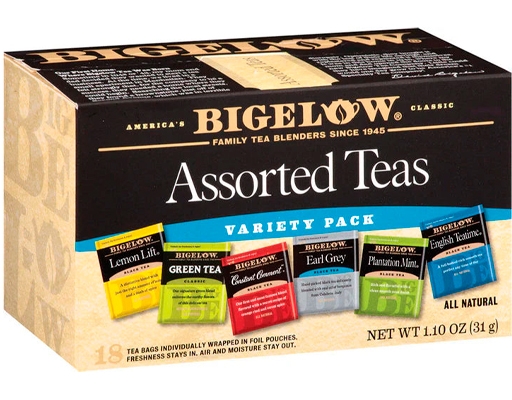 Herbal Teas Variety pack 1.10 oz, 18 bags Bigelow image 0