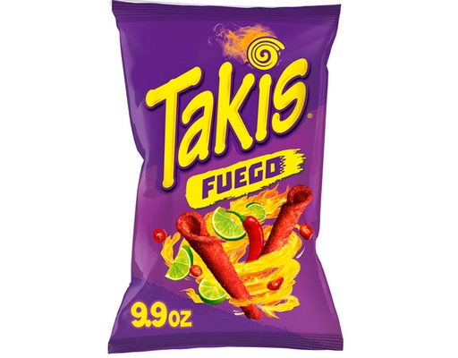 Takis Fuego Tortilla Chips Fiesta Size Bag 9.9 oz Barcel image 0