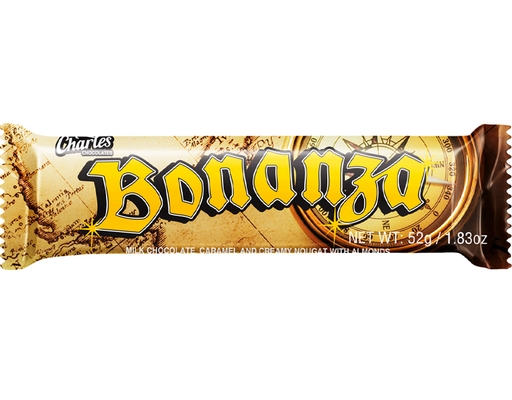 Bonanza - Almond Chocolate Bar 52g, 12 pack Charles image 0