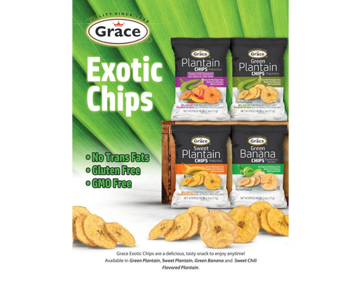 Green Banana Chips 71g, 12 ct Grace image 3