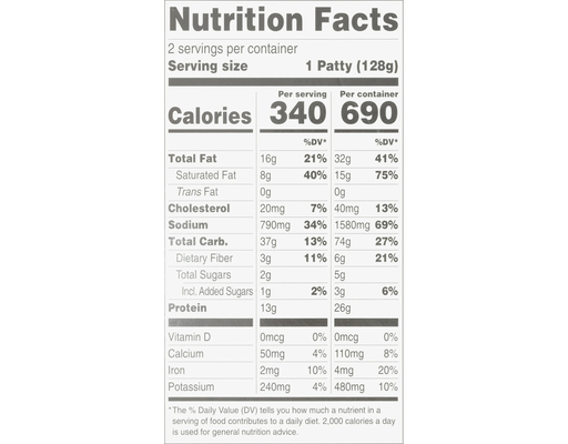 Curry Chicken Patty 9 oz, 2 ct Grace image 3