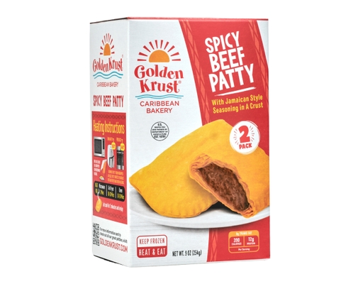 Jamaican Style Spicy Beef Patty, 2ct Golden Krust image 0
