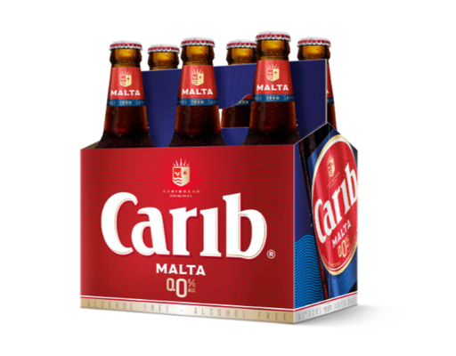 Malta 12 oz, 6 pack Carib image 0